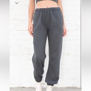 brandy dark heather grey sweats
